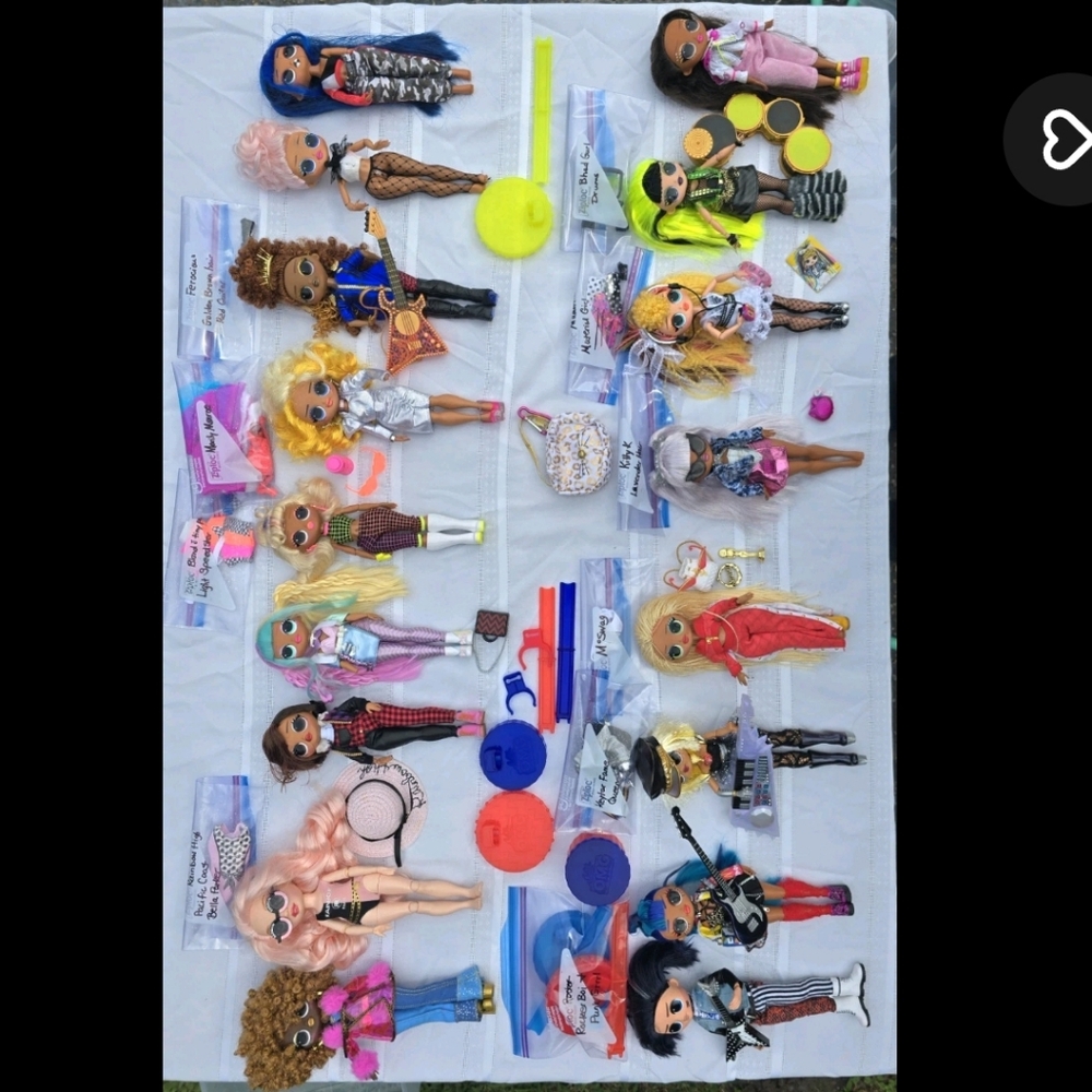 Colorful Fashion Dolls Collection
